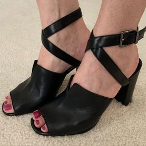 WHBM Brees ankle strap sandals, Size 10M